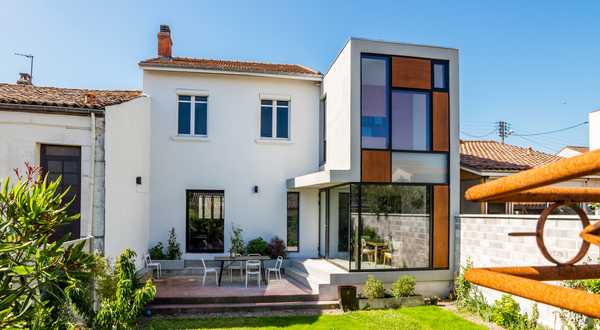 Extension d'une maison de ville réalisée par un architecte à Nantes