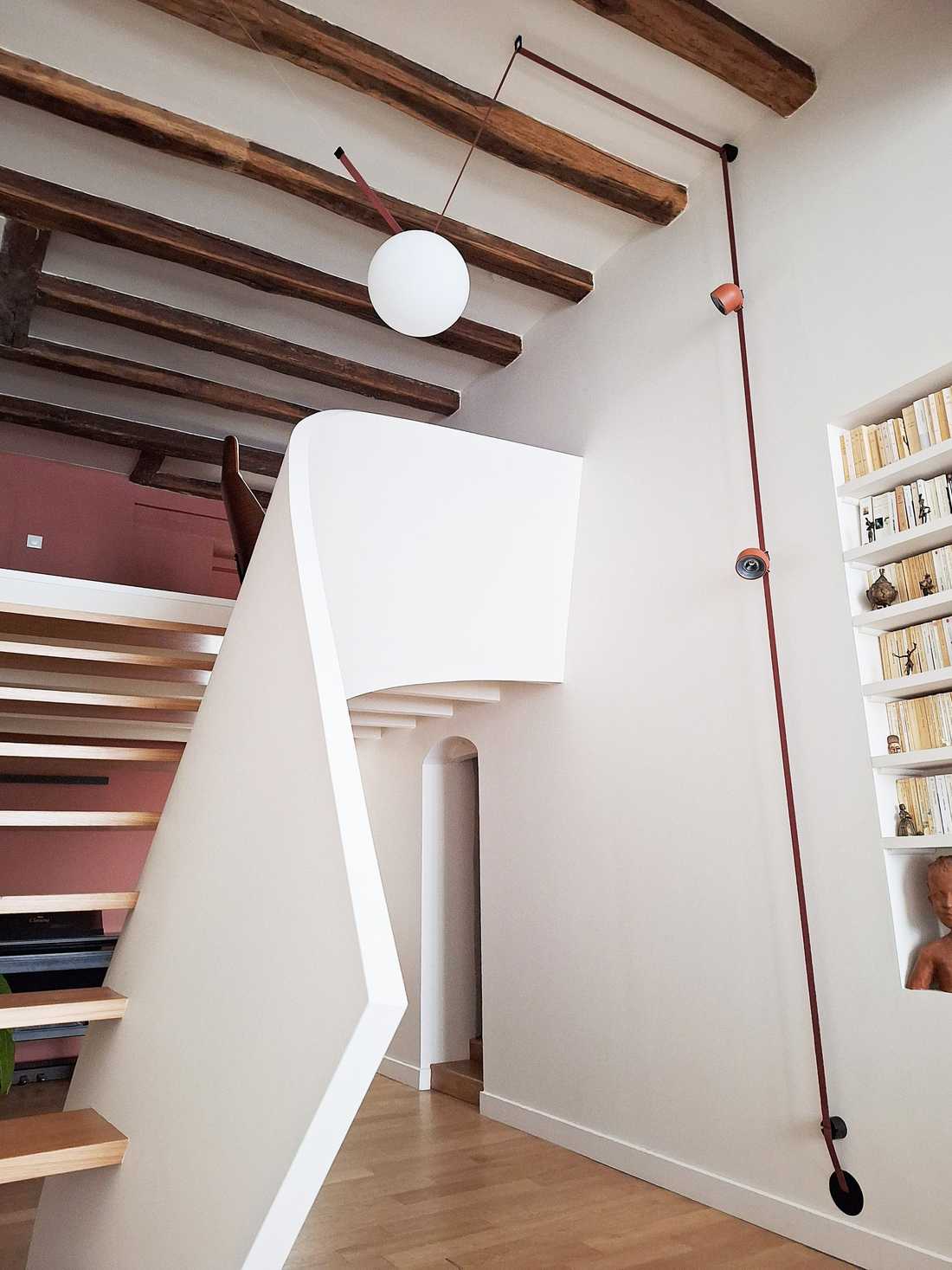 Escalier conçu par un architecte d'intérieur à Nantes