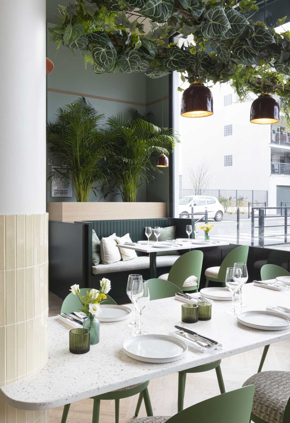 Aménagement intérieur d'un restaurant haut de gamme par un architecte en Loire Atlantique