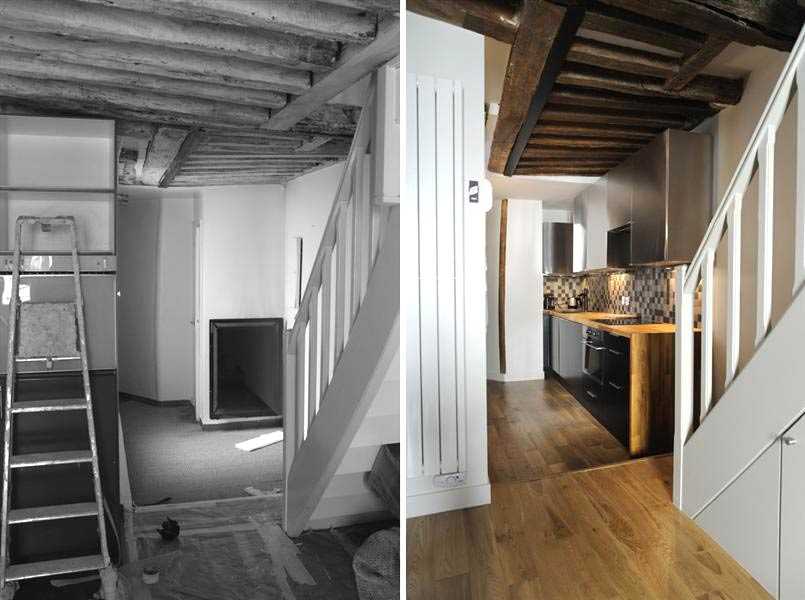 Rénovation d'un escalier dans un appartement en duplex à Nantes