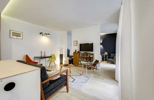 Rénovation complète d'un appartement 2 pièces par un architecte d'intérieur à Nantes