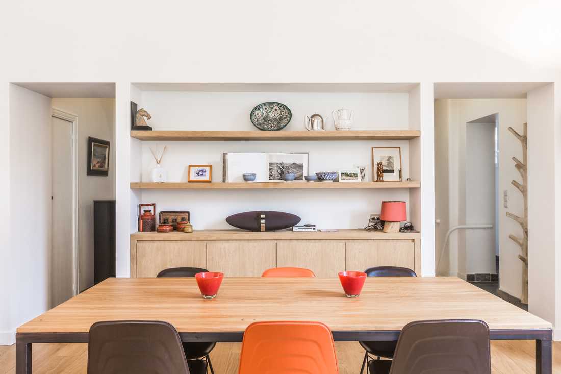 Salle à manger aménagée par un architecte d'intérieur à Nantes