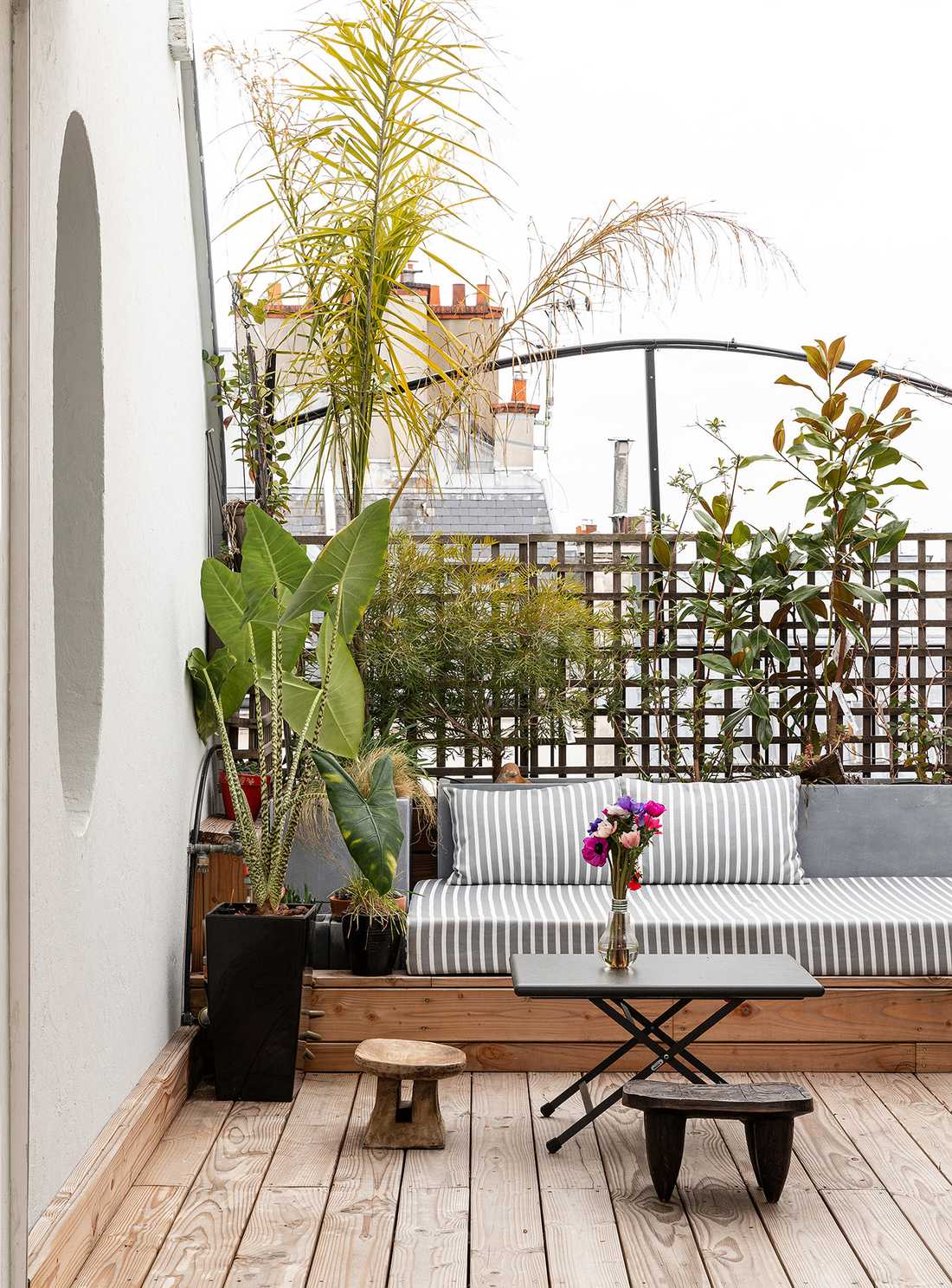 Terrasse de l'appartement à Nantes