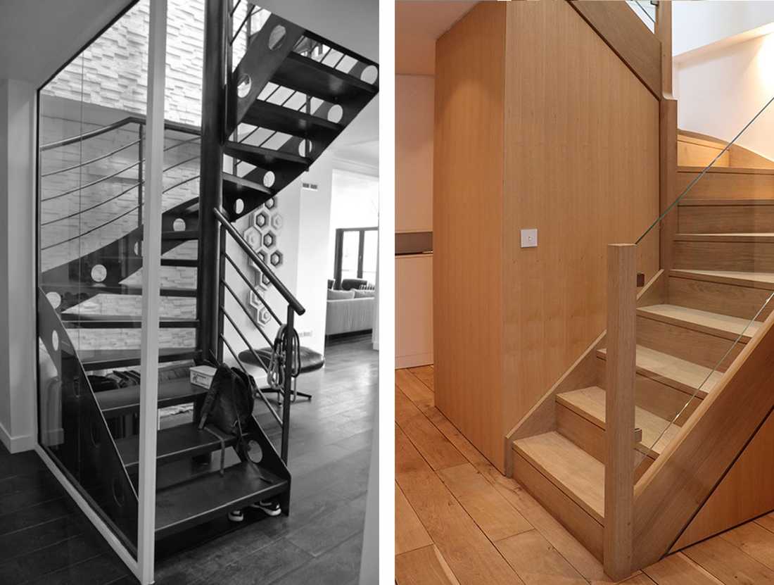 Remplacement d'un escalier interieur par un architecte à Nantes