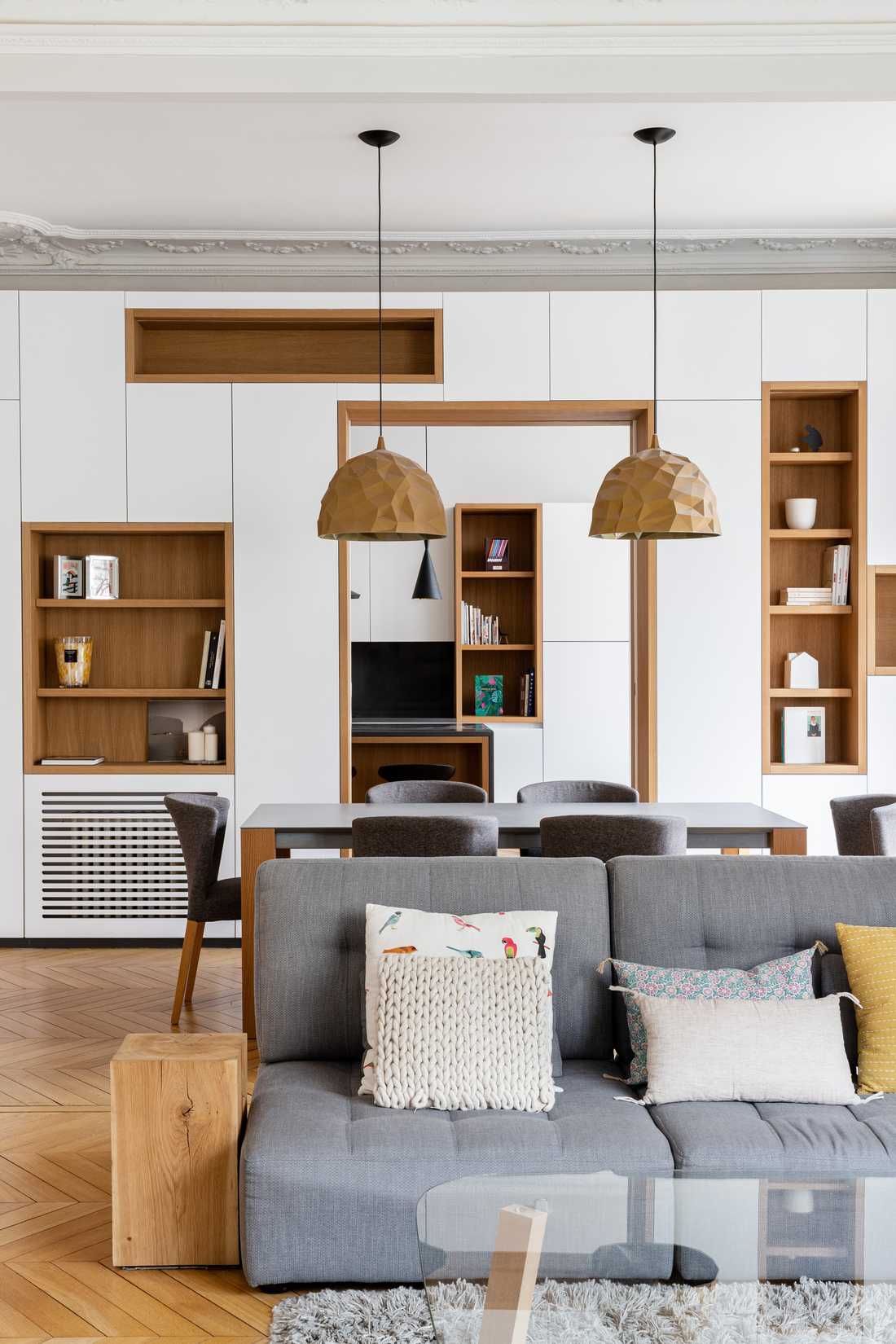 Modernisation d'un appartement haussmannien par un architecte d'intérieur à Nantes