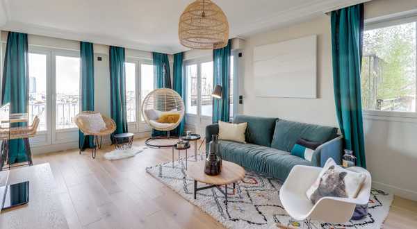 Avant - aprés de la rénovation complète d'un appartement des années 60 par un architecte d'intérieur à Nantes