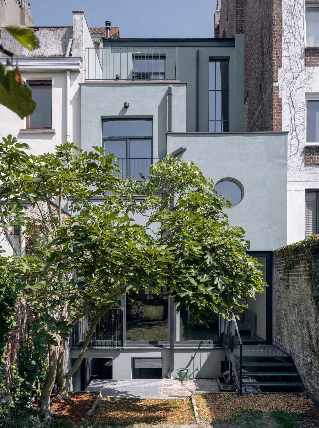 Extension d'une maison de ville mitoyenne par un architecte à Nantes