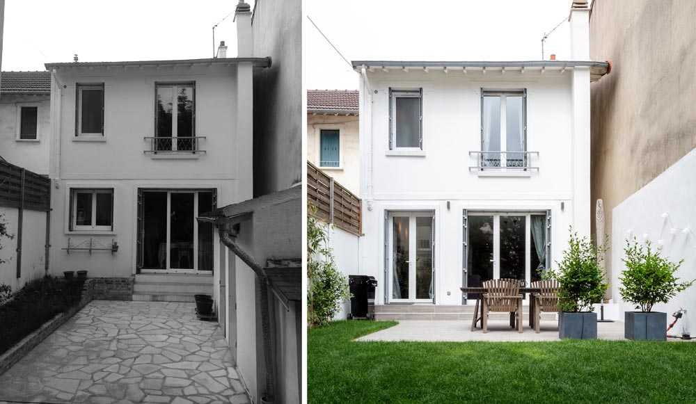 Rénovation de la facade d'une maison de ville à Nantes