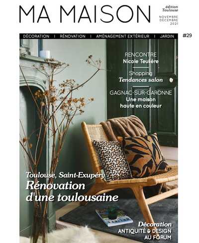Article du magazine Ma Maison Toulouse sur l'aménagement d'une nouvelle pièce à vivre