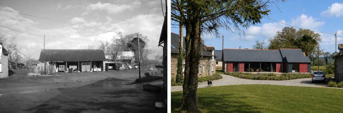 Réhabilitation d'un corps de ferme par un architecte