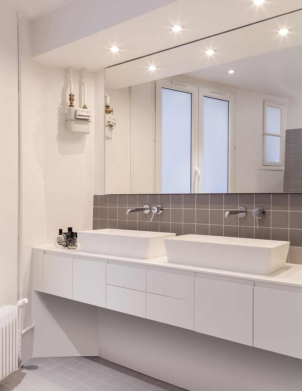 Salle de bain renovée par un architecte d'interieur à Nantes