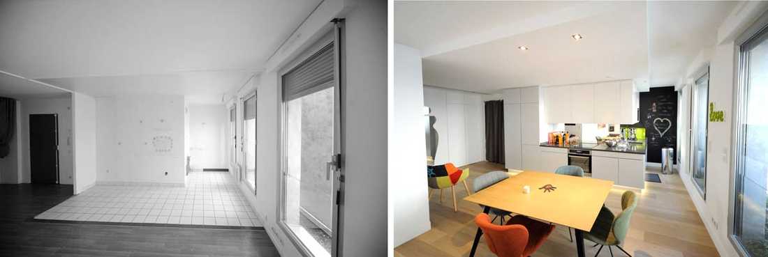 Architecture d'intérieur dans un appartement en Loire Atlantique