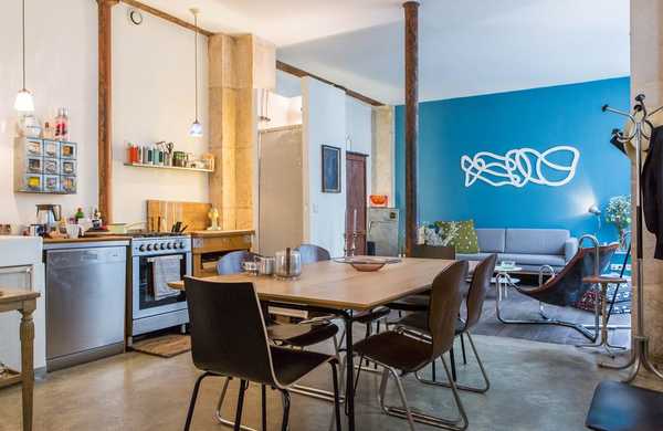 Relooking d'un appartement - loft en rez-de-chaussée par un décorateur d'intérieur à Nantes