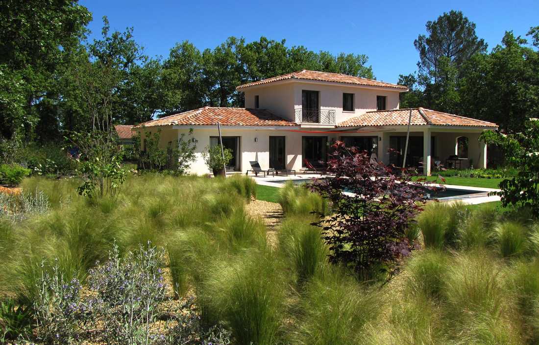 Jardin de graminées conçu par un paysagiste en Loire Atlantique