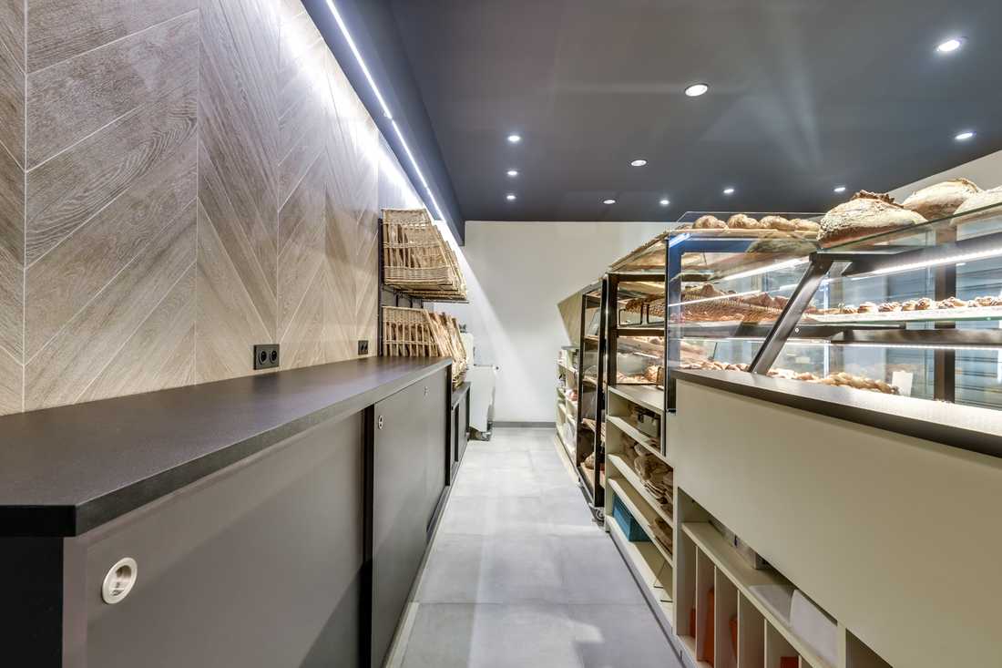 Amenagement intérieur d'une boulangerie