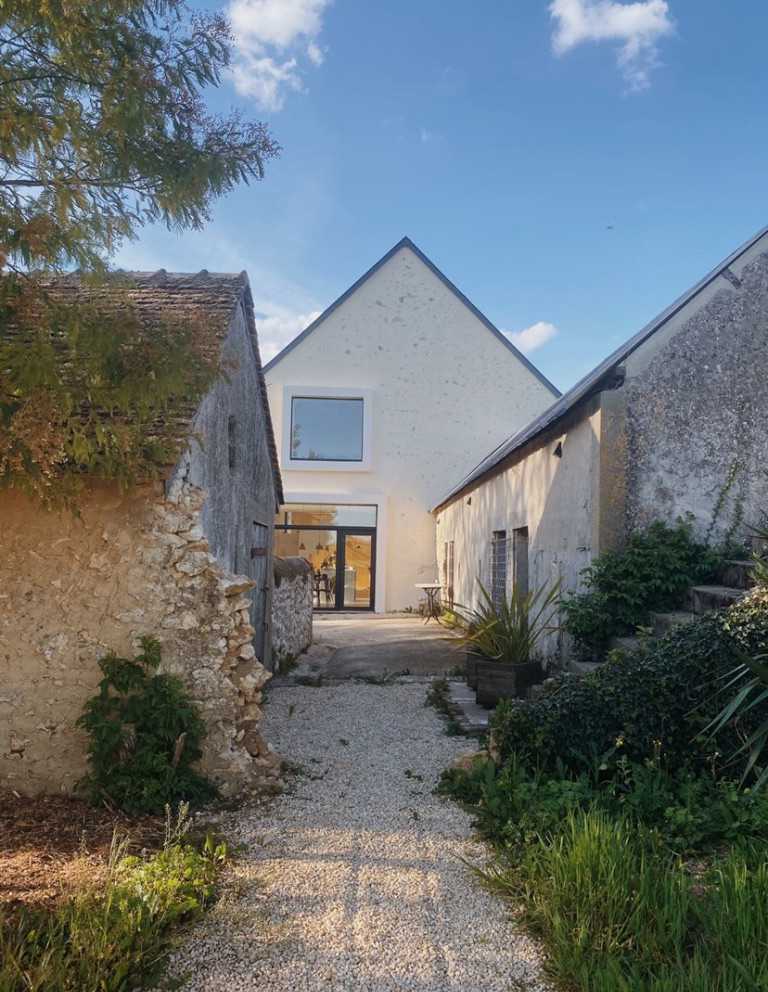 Réhabilitation d'une grange en maison par un architecte des Pays de la Loire