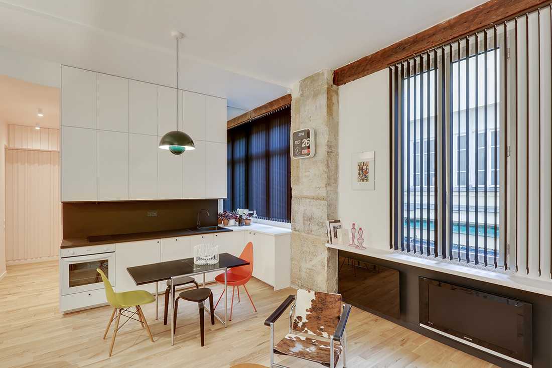 cuisine-ouverte-amenage-architecte-interieur à Nantes