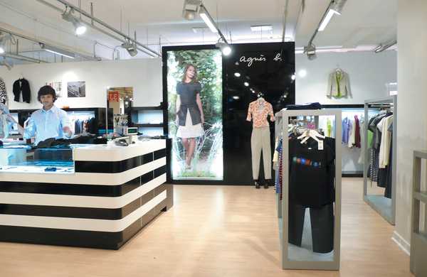 Retail design of an Agnès b. store