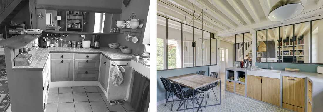 Rénovation d'une maison ancienne avec un style campagne chic