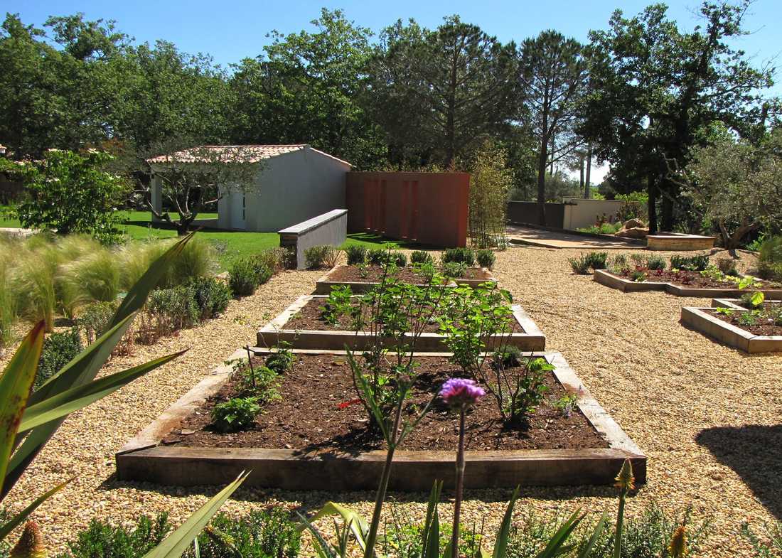 Potager méditerrannéen réalisé par un jardinier paysagiste à Nantes