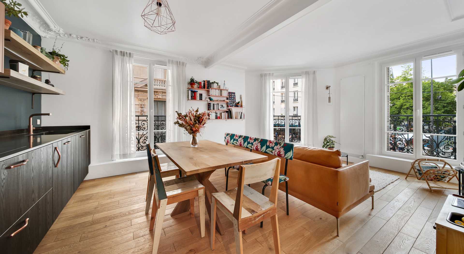 Interior makeover of an apartment by an interior designer in Nantes