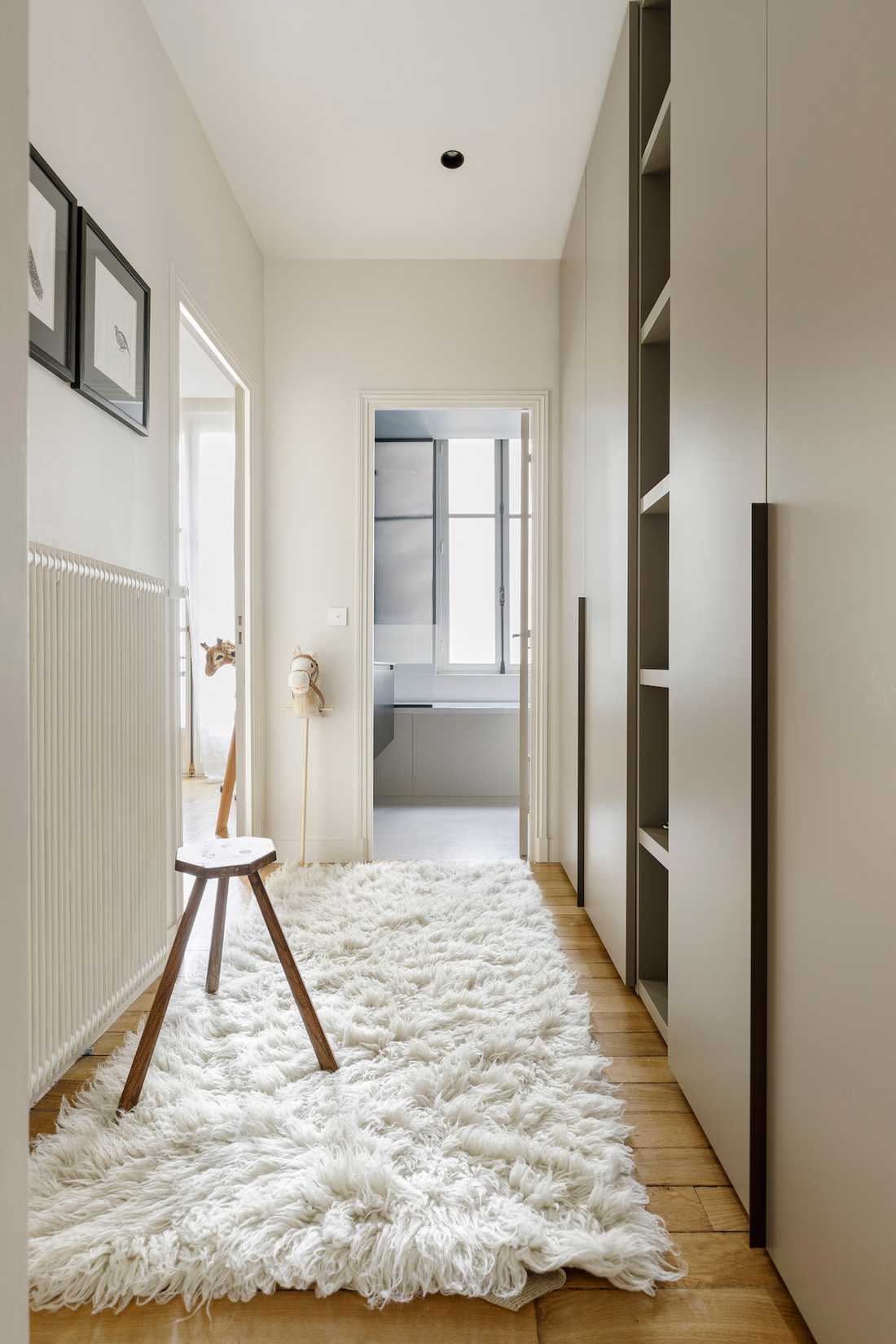 Rénovation complète appartement Art Déco - accès aux chambres